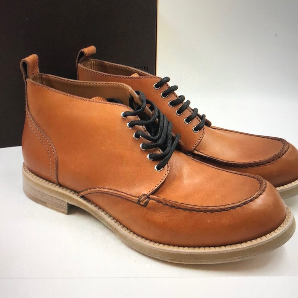 Louis Vuitton Leather High Top Boat Loafers